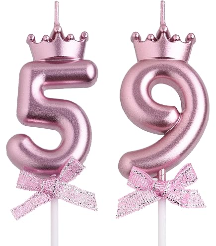 79th & 97th Birthday Candles With Crown Design – Gold Number Cake Toppers For Milestone Celebrations - View #8