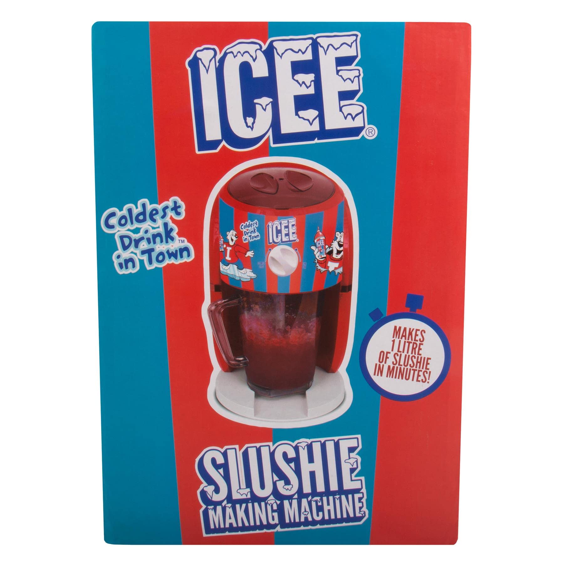 ICEE Snow Cone Machine – Officially Licensed Ice Shaver & Slushie Maker, Frozen Drink Maker for Kids & Adults, Homemade Slushies, Party & Summer Treats, Countertop Appliance