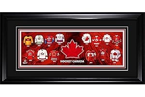 Hockey Canada Jersey Evolution Frame - National Team Uniform History Through the Decades | 10x20 Framed Collectible | Hockey 