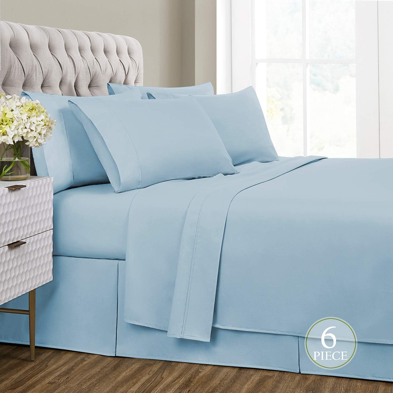 Black,California King Ultra Soft,Wrinkle Resistant Sharry HOME LINEN