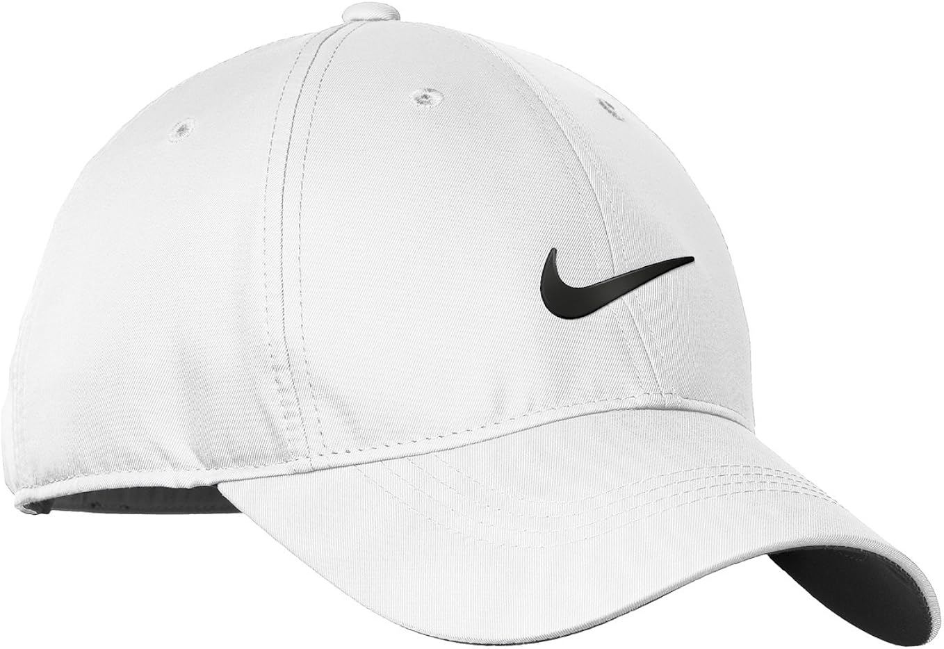 Nike Golf Dri-Fit Swoosh Front Cap, Black/White: Clothing