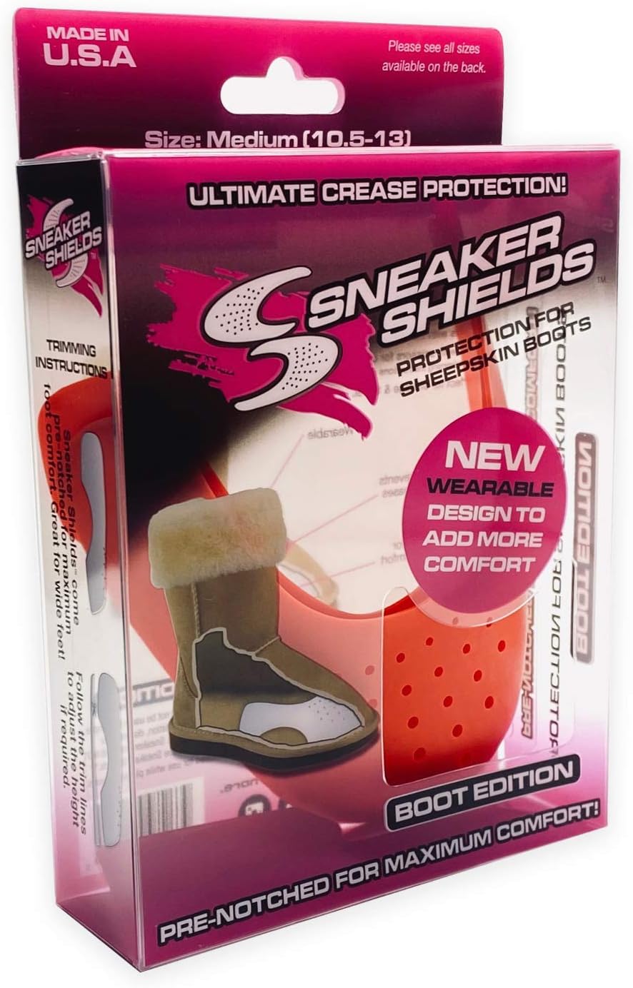 Sneaker Shields(1 PAIR) The Original Sheepskin Boot” Shoe Crease Preventer - BEWARE OF COUNTERFEITS