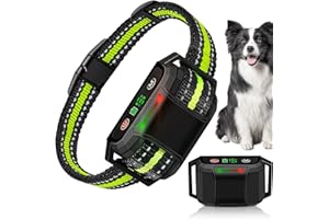 PANZERR Dog Bark Collar, Rechargeable Smart Anti Barking Collar for Large Medium Small Dogs, No Shock Bark Collarfor Dogs with 5 Sensitivity Levels, Anti Bark Collar with Adjustable Ultrasonic Beep Vibration