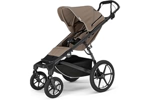 Thule Urban Glide 4-Wheel Single Child All-Terrain Stroller, Lightweight, Air-Filled Tires & Suspension, Twist Hand Brake