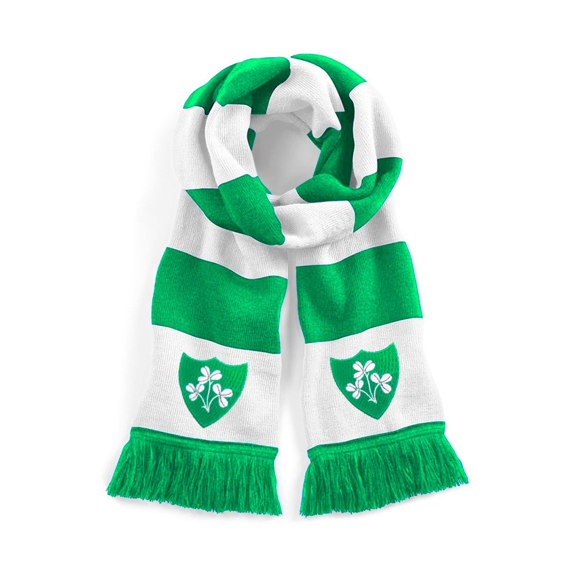 Republic of Ireland Retro Traditional Football Scarf Embroidered Logo