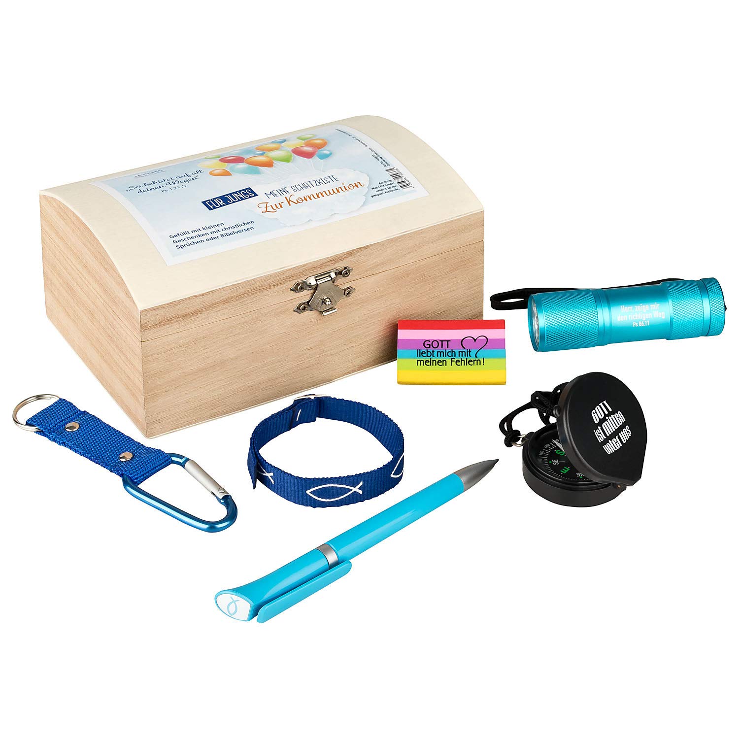 MaMeMi Treasure chest to communion for boys - Gift Idea For First Communion / Communion Gift For Boys