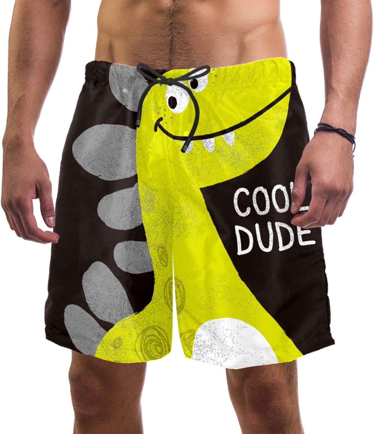 Dinosaur Animal Swim Shorts for Men Swim Trunks Men’s Bathing Suits