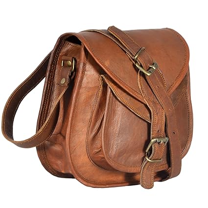 YUDARE Handmade Genuine Leather Sling/College/Messenger Bag for Women