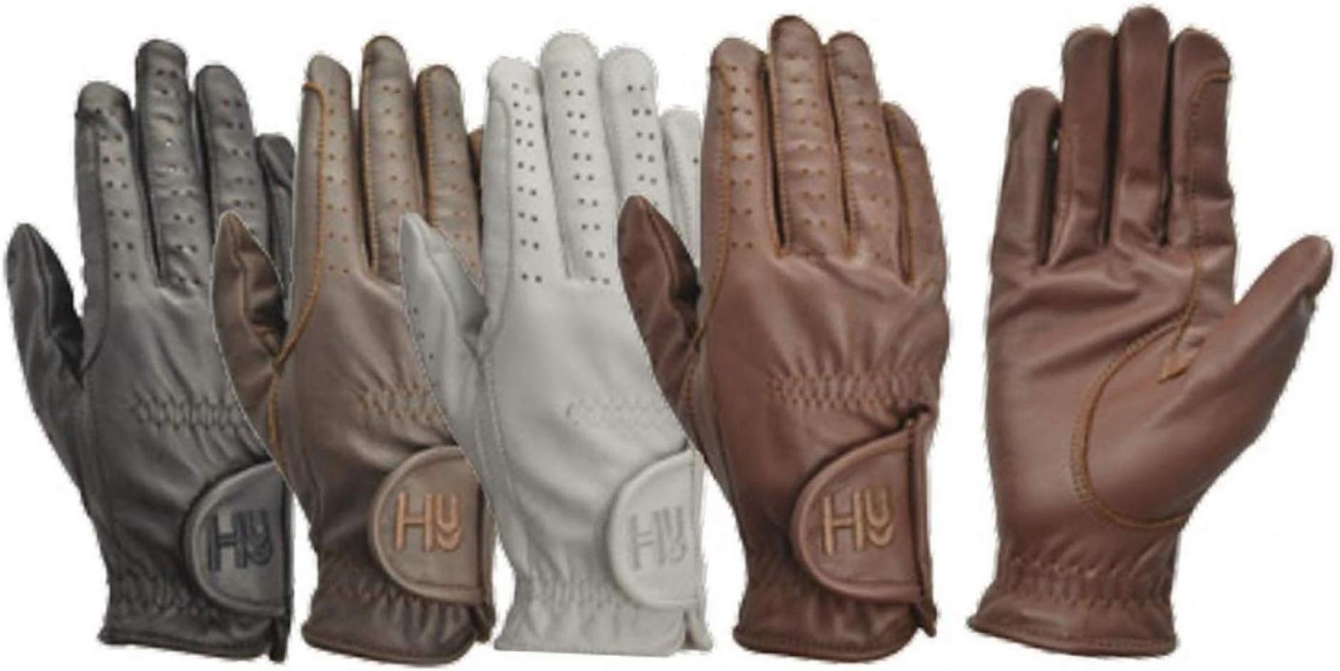 Hy5 Childrens Leather Riding Gloves