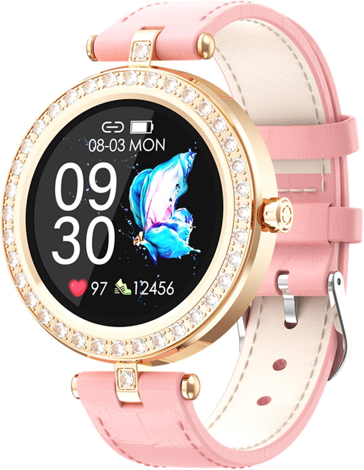 Smart Watch for Women Ladies Smart Watches Diamond Fashion Sports