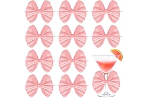 Sdfvsdg 24 Pcs Satin Baby Pink Ribbon Twist Tie Bows for Treat Bags 3.5inches Pink Bows for Crafts Premade Bows Decorating Gifts Wrapping Bows for Pop Candy Apples Cake Bakery Wedding Party