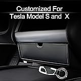 Car Center Console Fit Tesla Cubby Drawer Storage Box Glasses Box Customized Compatible with Tesla Model X Model S, with Remo