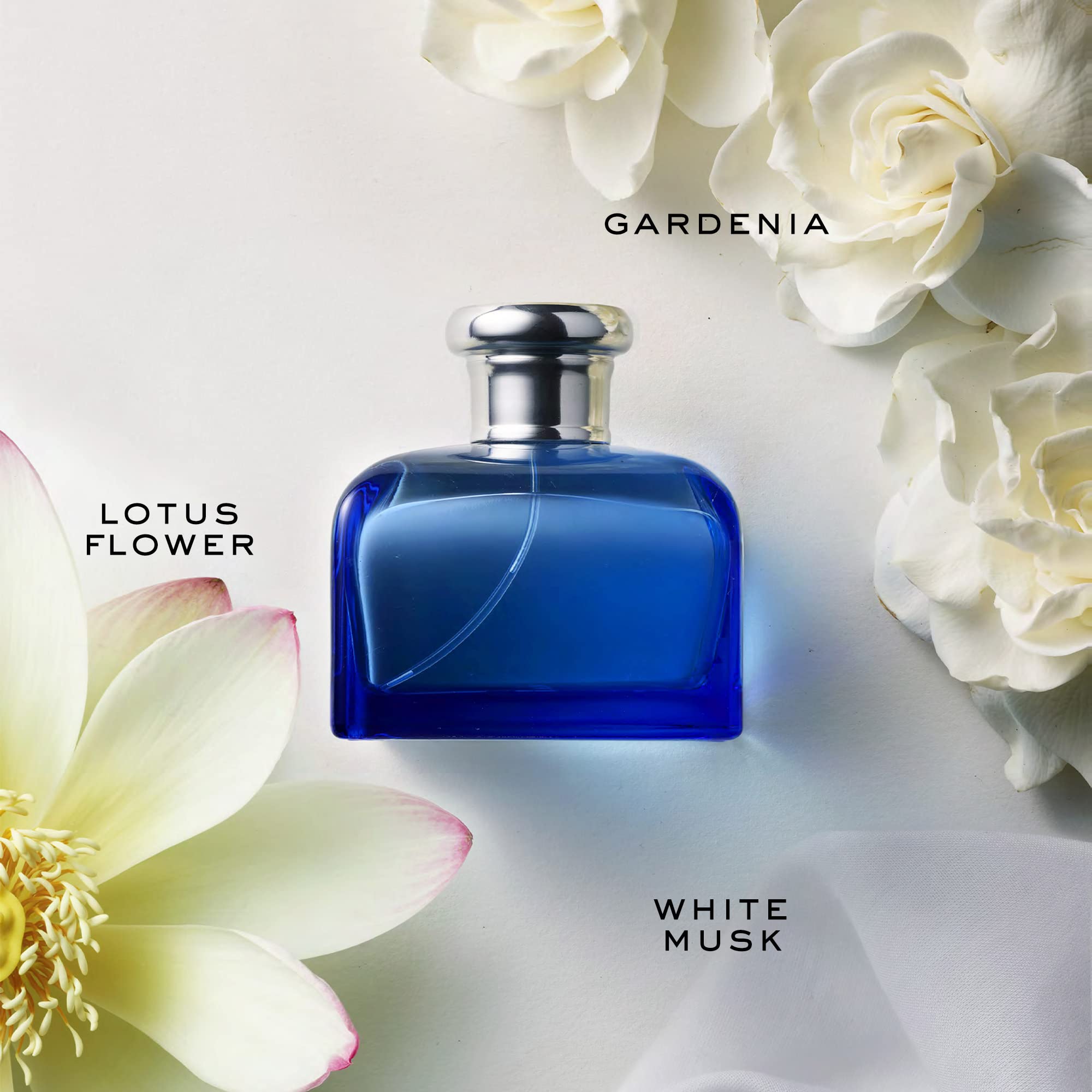 RALPH LAUREN FRAGRANCES - Blue - Eau De Toilette - Women's Perfume - Fresh & Floral - With Gardenia, Jasmine, and Lotus Flower - Medium Intensity