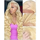 Femca 613 Lace Front Wig Human Hair 200 Density 13x6 Blonde Wig Human Hair 613 Transparent Body Wave Lace Front Wigs Human Hair Minimal Shedding Longer Life No Tangle 20 Inch