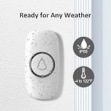 SECRUI Wireless Doorbell 300M IP55 Waterproof Battery Operated 52 Melodies view 5