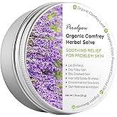 Organic Comfrey Herbal Salve - Soothing Care for Various Skin Concerns (1.76 oz)