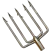 Scuba Choice Spearfishing 5 Prong 8mm Spearhead Fork Harpoon Tip with Barbs, Stainless Steel, 5"x3", Heavy-Duty Fishing &amp; Hunting Tool, Ideal for Catching Fish Game, Outdoor Recreation Gear