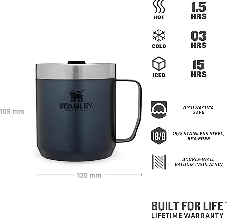 Amazon Com Stanley Mug 0 35l Nightfall Kitchen Dining