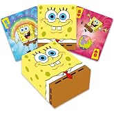 Aquarius Spongebob Squarepants Playing Cards, Shaped Character Deck with 54 Unique Designs Collectible Gift for Teens and Adults