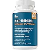 Dr. Tobias Deep Immune Probiotics & Prebiotics - Dual Action Digestion & Immune Support with PreforPro Prebiotics & Delayed Release Spore Forming Probiotics for Women & Men - 60 Capsules (30 Servings)