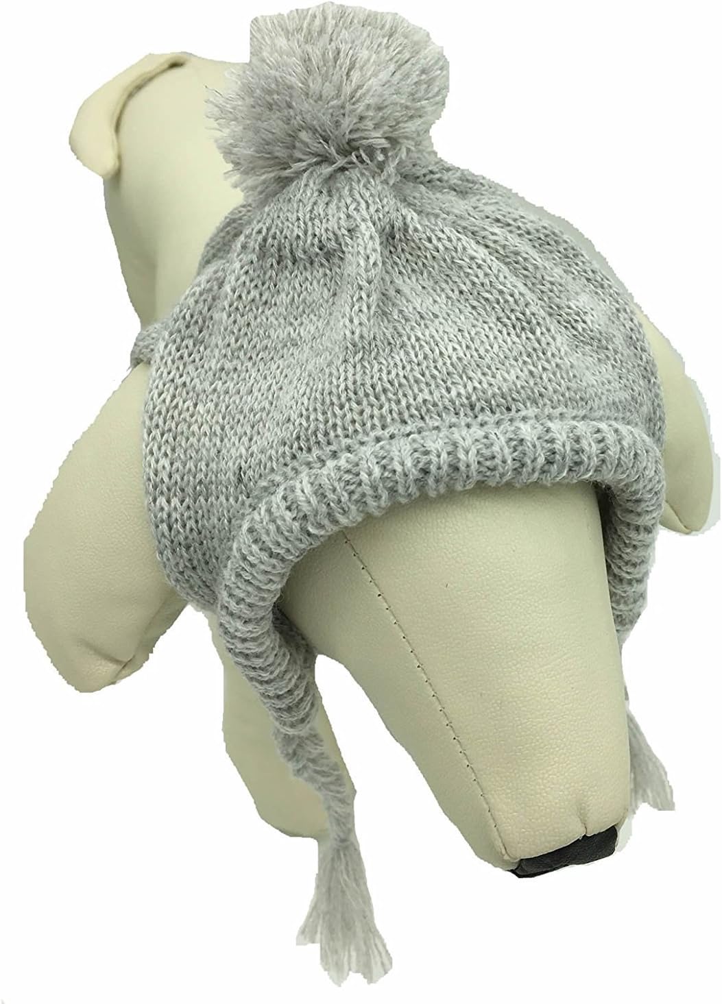 Lanyar Classic Warm Pet Dog Winter Knitted Hat for Medium Dogs, Grey Medium : Pet Supplies