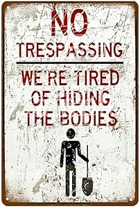 WE No Hay baño público Letrero de Metal No Fumar No Cazar Vintage