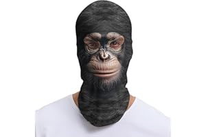 Kiyrnie Balaclava Face Mask Men Women 2 Hole Animal Full Mask Motorcycle Cycling