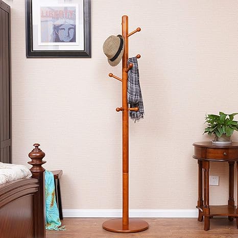 Árbol de suspensión de madera - Estante para colgar de altura ajustable