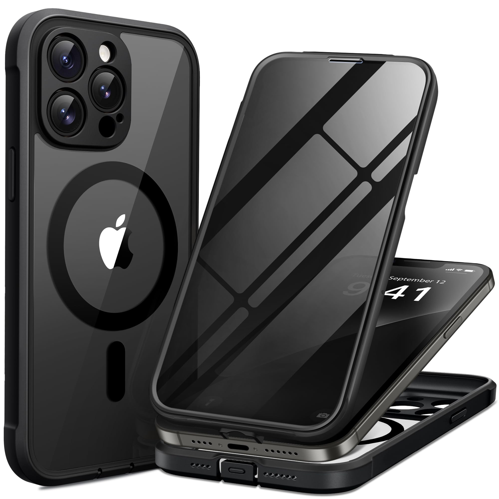 BERFY for iPhone 16 Pro Max Case, Compatible with Magsafe, White