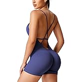 YEOREO Scrunch Butt Form Jeni Fitting Romper Shorts Bodysuits For Women Body Shaper Workout Sexy Backless Jumpsuits