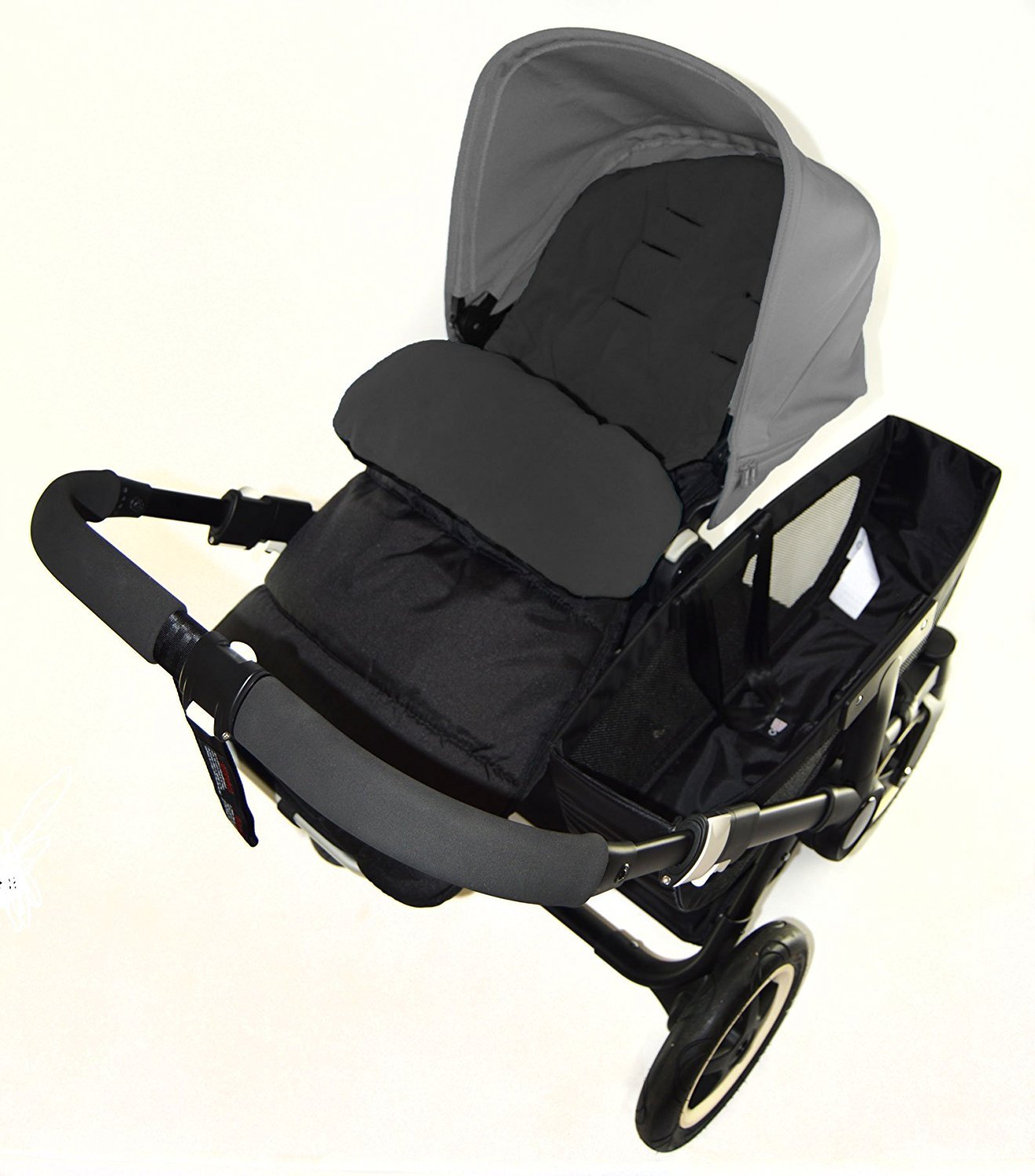 Footmuff/Cosy Toes Compatible with Bugaboo Bee Pushchair Black Jack