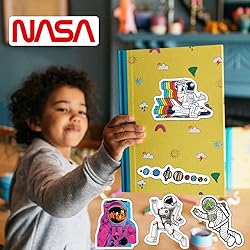100pcs Space Stickers Pack for Water Bottles, NASA