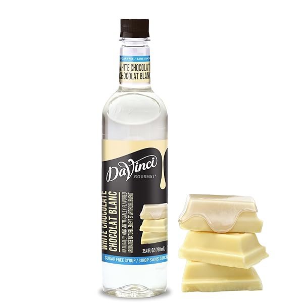 DAVINCI GOURMET SUGAR-FREE WHITE CHOCOLATE SYRUP, 25.4 FLUID...