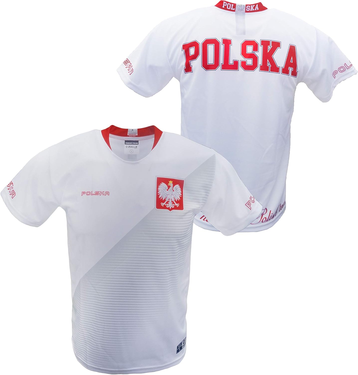 Men's Polska Polish National Soccer Team Replica Jersey