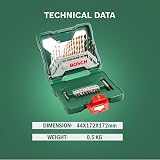 Bosch 30pc X-Line Titanium Drill and Screwdriver Bit Set for Wood Masonry Metal view 4