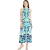 Donna Morgan Women's Sleeveless Floor-Length A-line Maxi Structured Bodice with Back Zipper-Elegant Wedding Guest Dress
