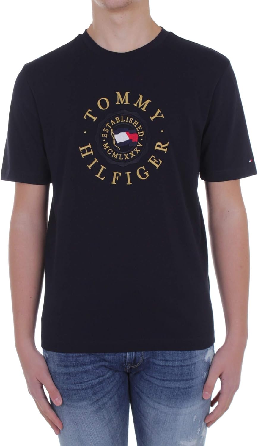 Tommy Hilfiger Herren TShirt Icon Coin Marine (52) S Amazon.de