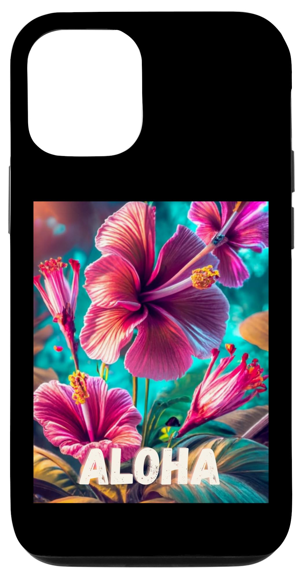 iPhone 12/12 Pro ALOHA, Hawaiian flower, vacation island love Hibiscus Hawaii Case