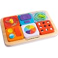 Fat Brain Toys PlayTab Essentials, Modular Sensory Activity Board, Busy Board for Toddlers and Babies Ages 12 Months+