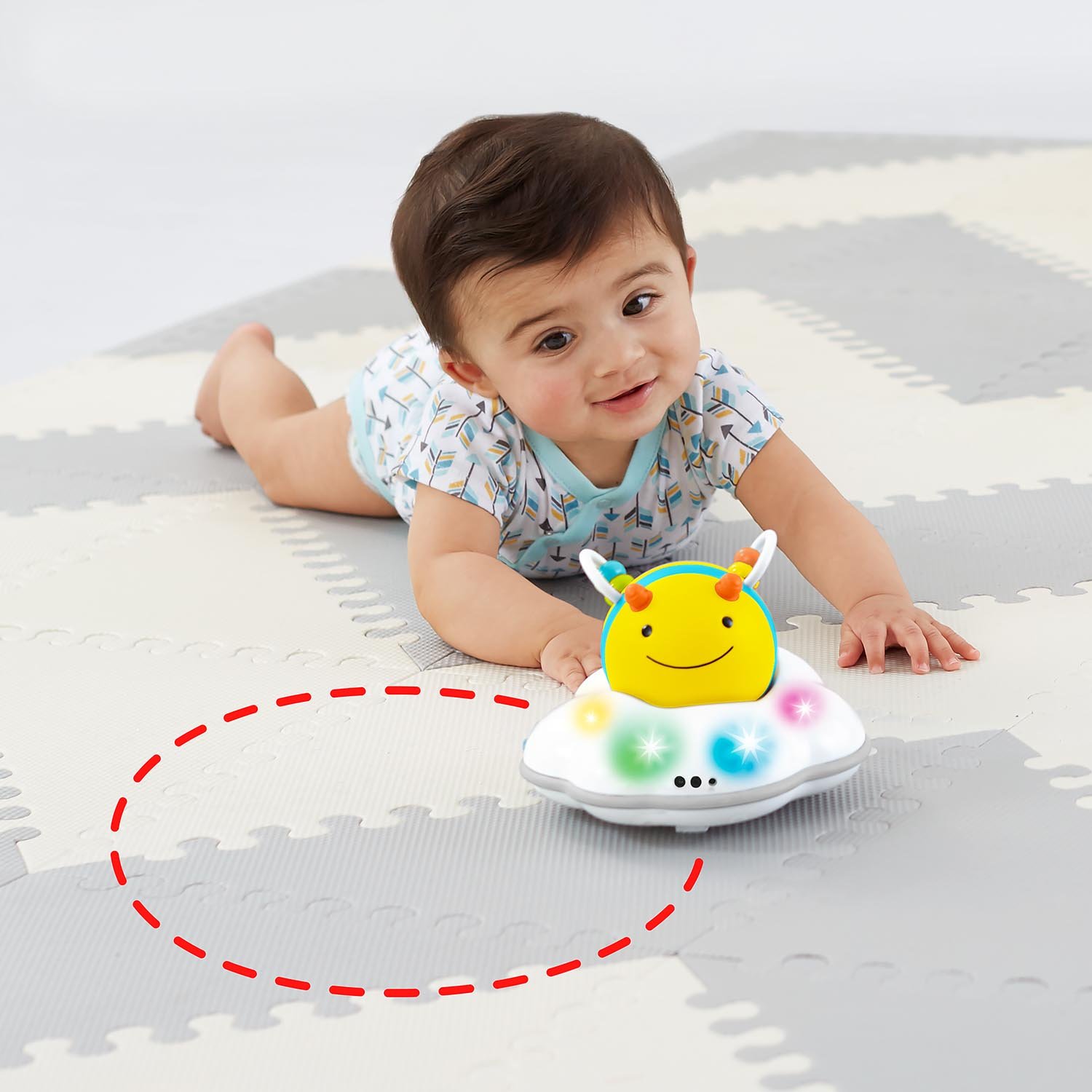 Skip Hop Explore & More Follow-me Bee 3-Stage Developmental Learning Crawl Toy : Baby