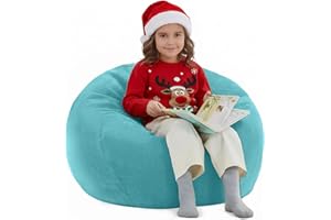 Nobildonna Bean Bag Chair Cover (No Filler) for Kids and Adults,Beanbag Stuffed Animal Storage Without Filling Plush Toys Holder and Organizer Soft Premium Corduroy 200L