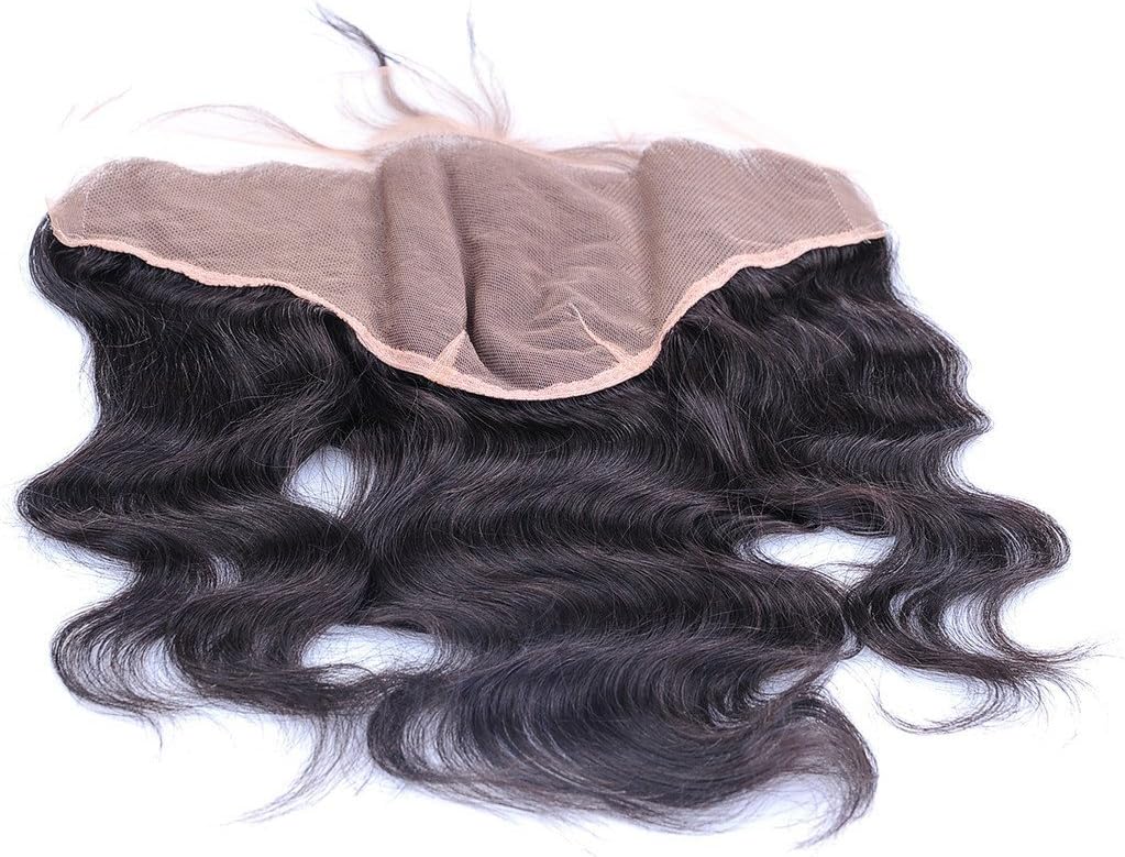 Brazilian Lace Frontal Closure 13x6 Body Wave Remy Virgin Human Hair Ear to Ear Full Lace Front Closure Bleached Knot With Baby Hair -18inch
