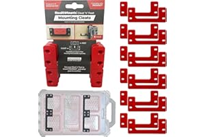 STEALTH MOUNTS StealthMounts Mounting Cleats for Milwaukee Packout (12 Pack) Red | Mounting Cleats for Milwaukee Packout | Made in The UK