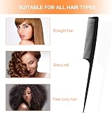 Sularpek 3 Piece Carbon Fiber Tail Comb Set Anti Static Heat Resistant view 6