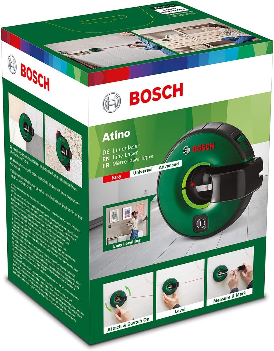 Bosch Atino Line Laser (1.5 m working range, horizontal or vertical