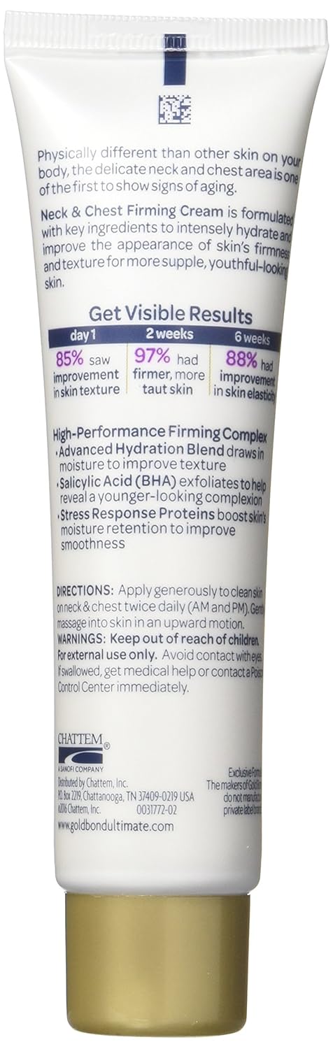 Gold Bond Ultimate Firming Neck & Chest Cream - 2 Oz (pack of 2): Beauty