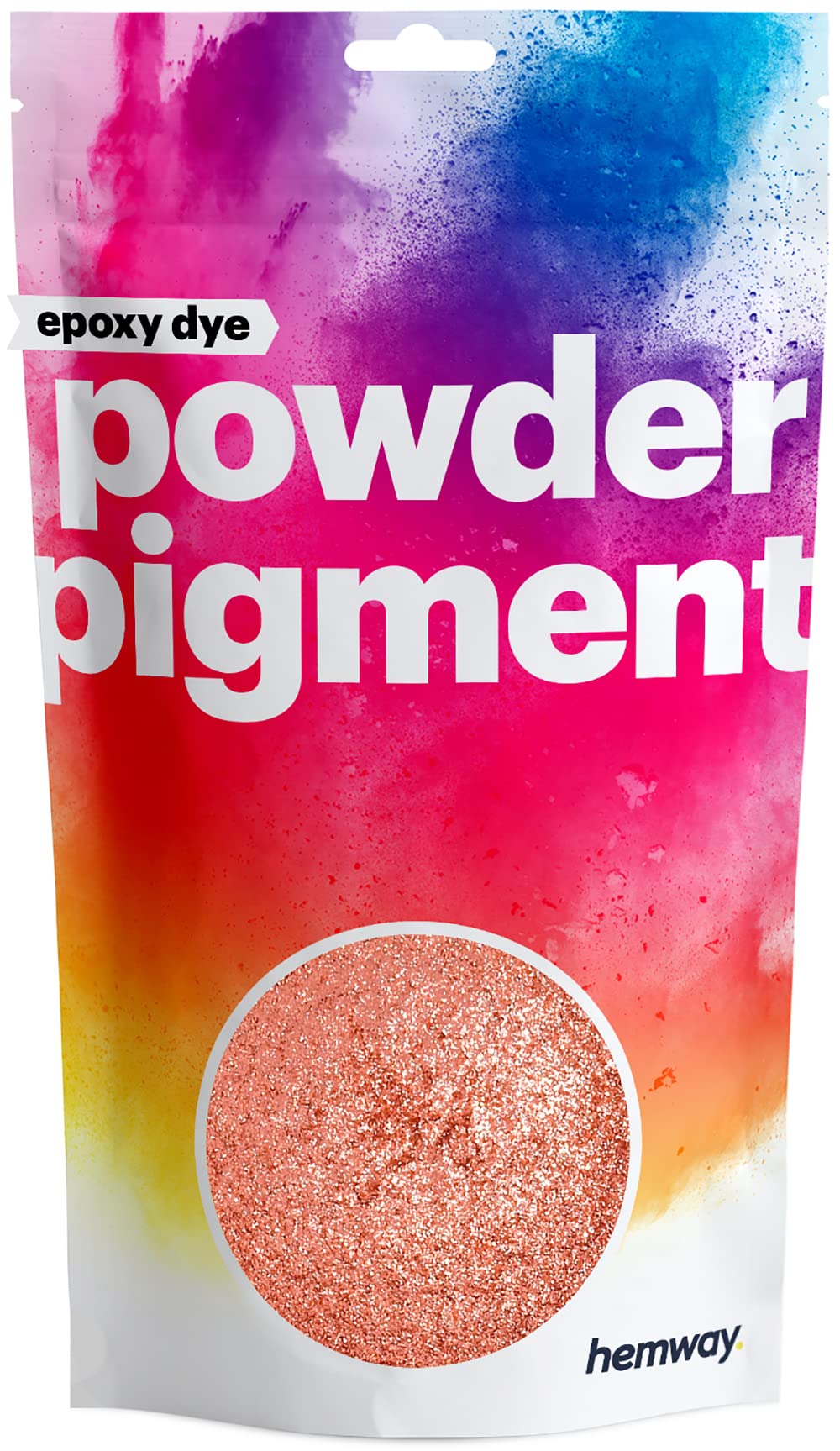 Hemway Epoxy Dye Powder Pigment Metallic Sparkle Burnt Orange Powder 50g | Mica Pigment for Resin, Epoxy, Polyurethane Paint, Jewellery & Resin Floors, Colour Enhancement