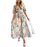 Maxigerui Women's Summer Floral Maxi Dress Spring Wedding Guest Dress 2026