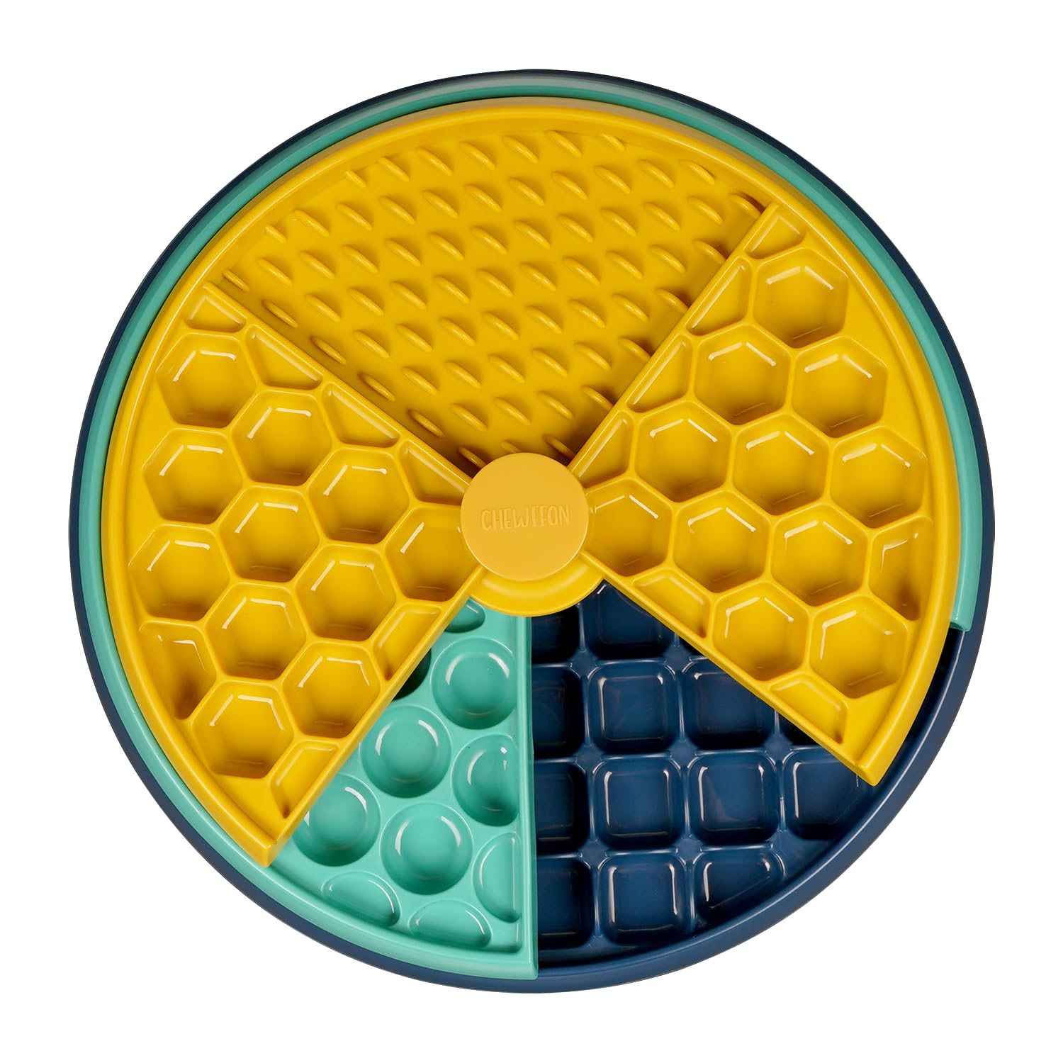 CHEWFFON Interactive Spinning Dog Toy - Puzzle Feeder for Slow Eating, Enrichment Games for Smart Dogs, Suitable for Puppies & Small, Medium & Large Breeds