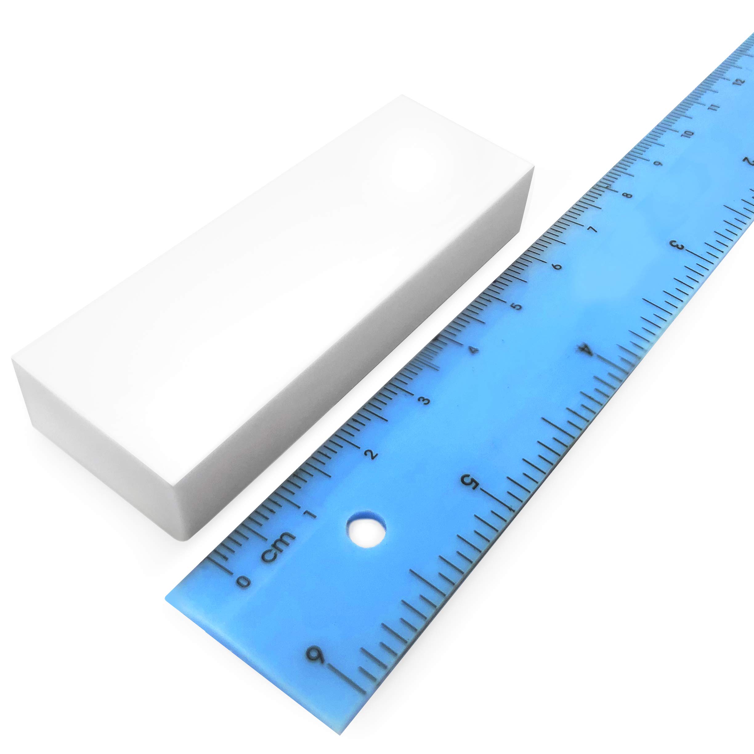 Large Plastic Rubbers Erasers - White - Pack of 2